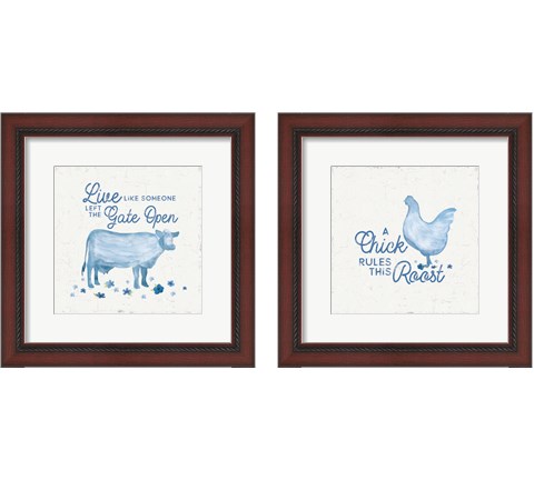 Country Cottage Field 2 Piece Framed Art Print Set by Tara Reed