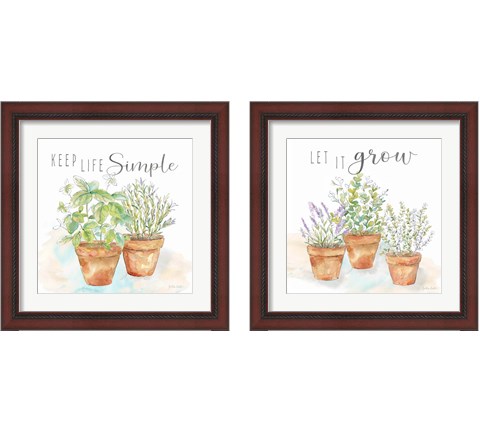 Let it Grow 2 Piece Framed Art Print Set by Cynthia Coulter