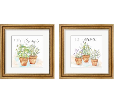 Let it Grow 2 Piece Framed Art Print Set by Cynthia Coulter