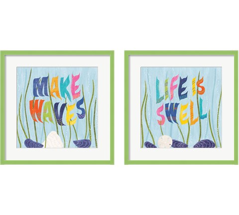 Coastal Vibes 2 Piece Framed Art Print Set by Veronique Charron