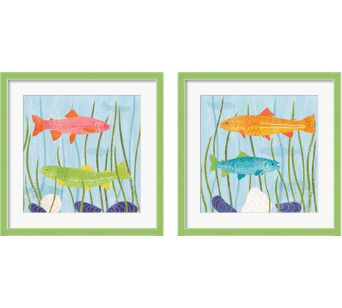 Coastal Vibes 2 Piece Framed Art Print Set by Veronique Charron