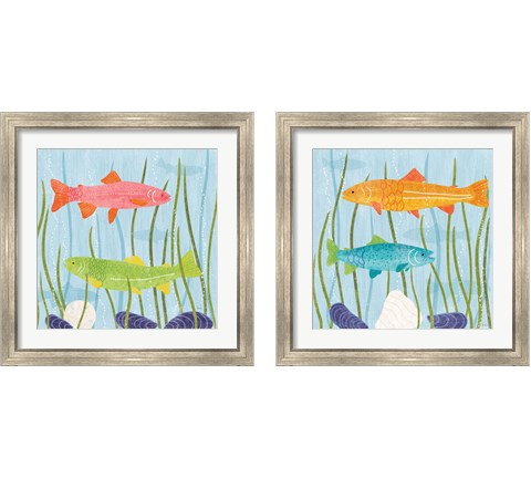 Coastal Vibes 2 Piece Framed Art Print Set by Veronique Charron