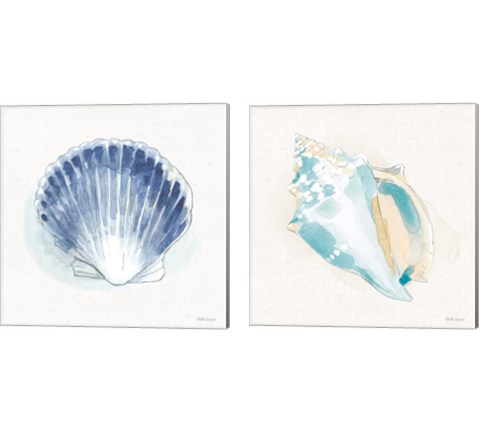 Seaside  2 Piece Canvas Print Set by Beth Grove