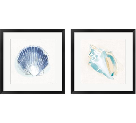 Seaside  2 Piece Framed Art Print Set by Beth Grove