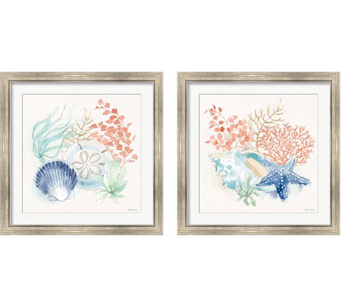 Seaside  2 Piece Framed Art Print Set by Beth Grove