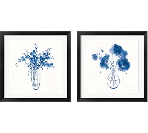 Textured Garden Cuttings 2 Piece Framed Art Print Set by Danhui Nai