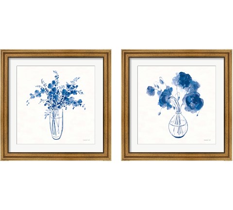 Textured Garden Cuttings 2 Piece Framed Art Print Set by Danhui Nai