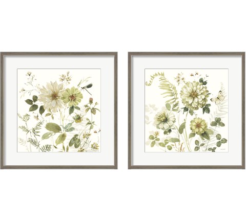 Green Fields 2 Piece Framed Art Print Set by Lisa Audit