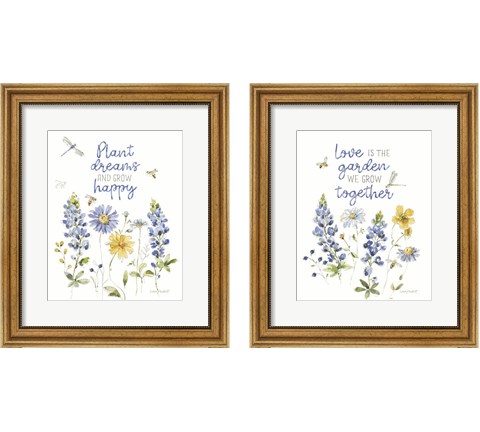 Lovely Blues 2 Piece Framed Art Print Set by Lisa Audit