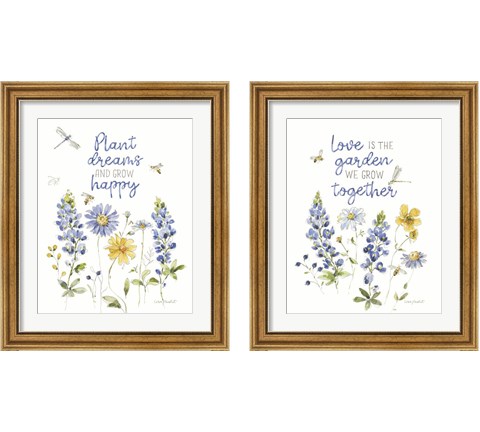 Lovely Blues 2 Piece Framed Art Print Set by Lisa Audit