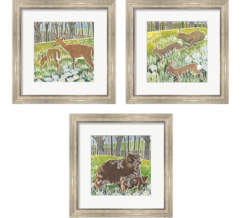 Wild Woodland 3 Piece Framed Art Print Set by Kathrine Lovell