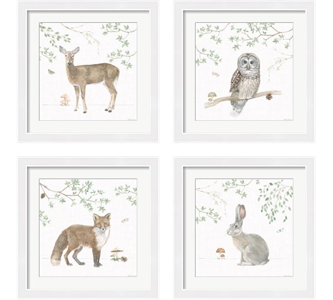 Woodland Love 4 Piece Framed Art Print Set by Beth Grove