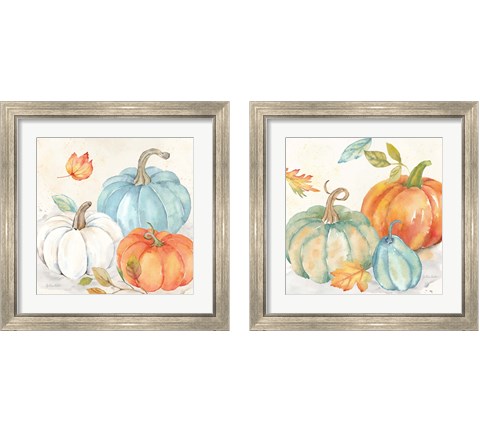 Pumpkin Patch 2 Piece Framed Art Print Set by Cynthia Coulter