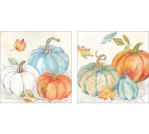 Pumpkin Patch 2 Piece Art Print Set by Cynthia Coulter