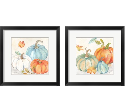 Pumpkin Patch 2 Piece Framed Art Print Set by Cynthia Coulter