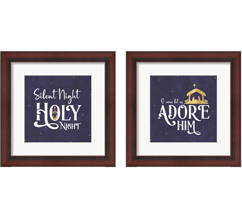 O Holy Night  2 Piece Framed Art Print Set by Tara Reed