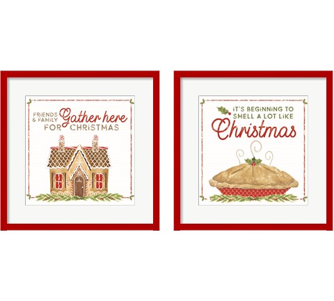 Home Cooked Christmas 2 Piece Framed Art Print Set by Tara Reed