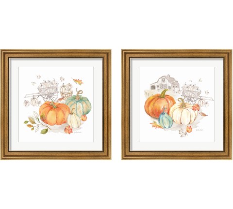 Pumpkin Season 2 Piece Framed Art Print Set by Cynthia Coulter