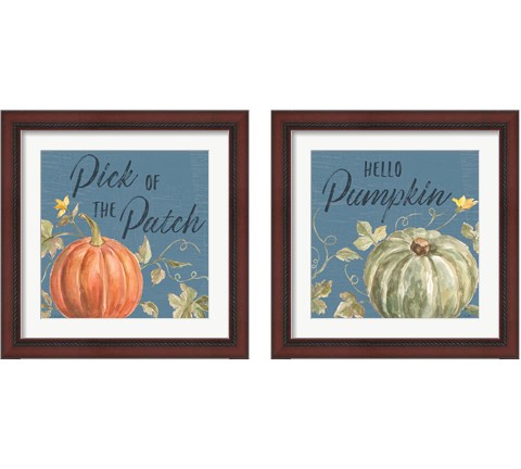 Happy Harvest Blue 2 Piece Framed Art Print Set by Silvia Vassileva