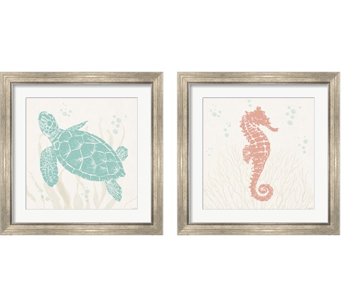 Seaside Style 2 Piece Framed Art Print Set by Anne Tavoletti