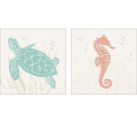 Seaside Style 2 Piece Art Print Set by Anne Tavoletti