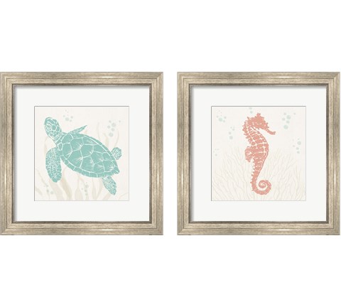 Seaside Style 2 Piece Framed Art Print Set by Anne Tavoletti