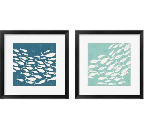 Seaside Style 2 Piece Framed Art Print Set by Anne Tavoletti