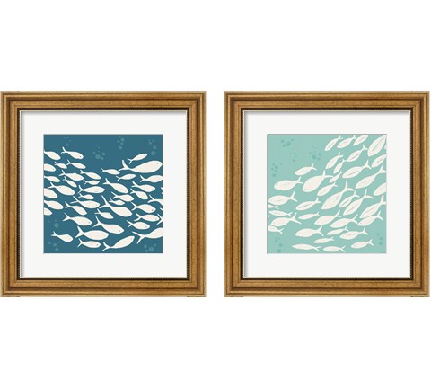 Seaside Style 2 Piece Framed Art Print Set by Anne Tavoletti