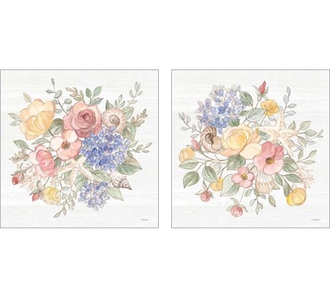 Coastal Cottage 2 Piece Art Print Set by Silvia Vassileva