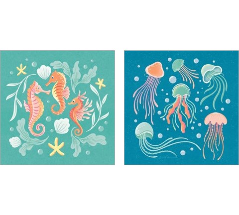 Under the SeaSeries 2 Piece Art Print Set by Gia Graham