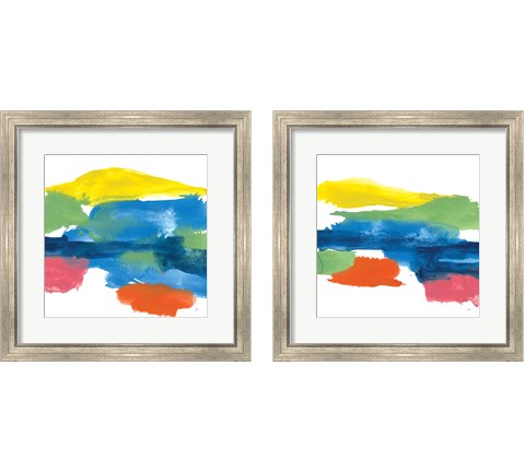 Jewel Abstraction 2 Piece Framed Art Print Set by Chris Paschke