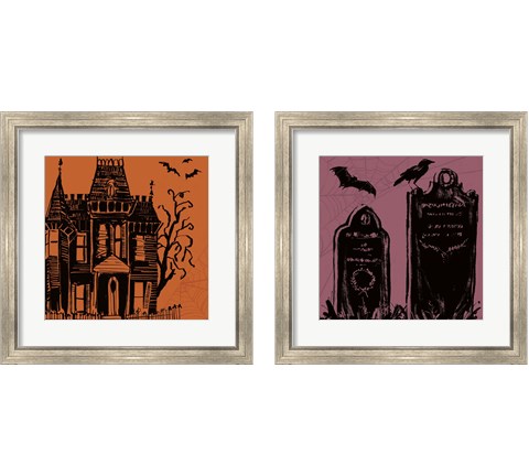 Haunted  2 Piece Framed Art Print Set by Anne Tavoletti