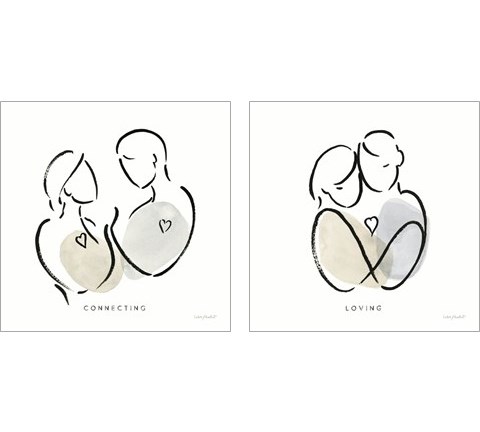 Lines of Life 2 Piece Art Print Set by Lisa Audit