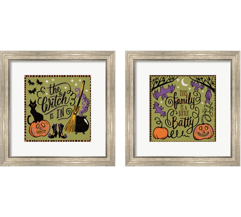 Halloween Expressions 2 Piece Framed Art Print Set by Janelle Penner