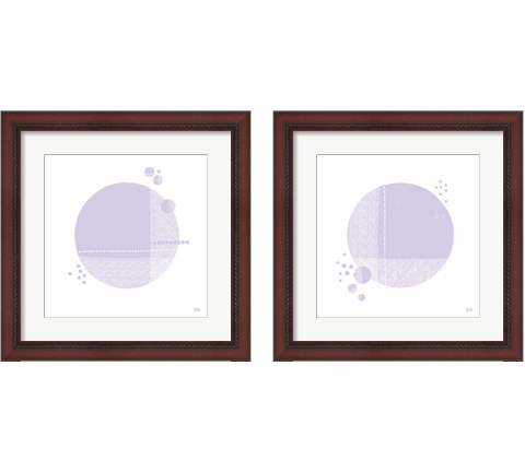 Tribeca Purple 2 Piece Framed Art Print Set by Melissa Averinos