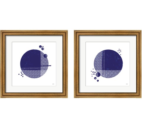 Tribeca Indigo 2 Piece Framed Art Print Set by Melissa Averinos