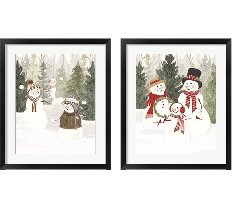 Christmas in the Woods 2 Piece Framed Art Print Set by Tara Reed