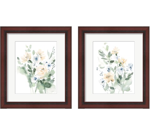 Summer Wildflowers 2 Piece Framed Art Print Set by Katrina Pete