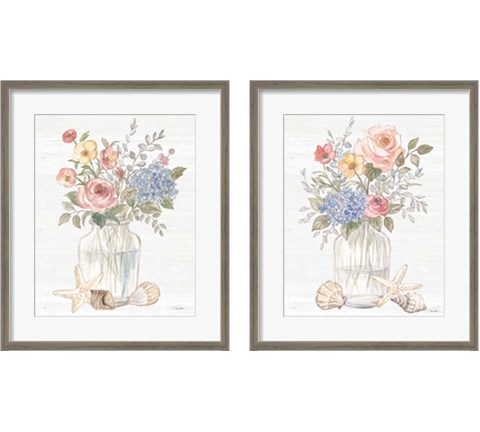 Coastal Cottage 2 Piece Framed Art Print Set by Silvia Vassileva