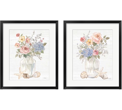 Coastal Cottage 2 Piece Framed Art Print Set by Silvia Vassileva