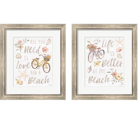 Coastal Cottage 2 Piece Framed Art Print Set by Silvia Vassileva