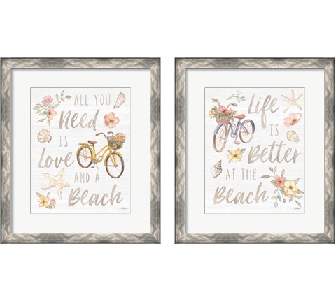 Coastal Cottage 2 Piece Framed Art Print Set by Silvia Vassileva