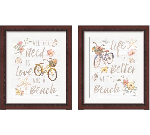 Coastal Cottage 2 Piece Framed Art Print Set by Silvia Vassileva