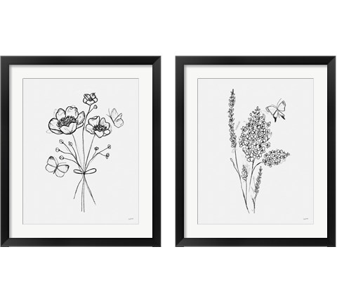 Among Wildflowers 2 Piece Framed Art Print Set by Leah York