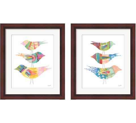 Spring Birds 2 Piece Framed Art Print Set by Courtney Prahl