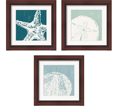 Seaside Style 3 Piece Framed Art Print Set by Anne Tavoletti