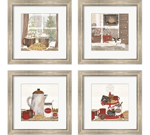 Hot Chocolate Season 4 Piece Framed Art Print Set by Tara Reed