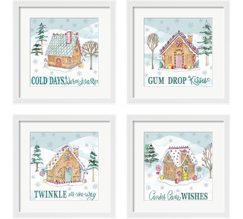 Holiday Trimmings 4 Piece Framed Art Print Set by Anne Tavoletti