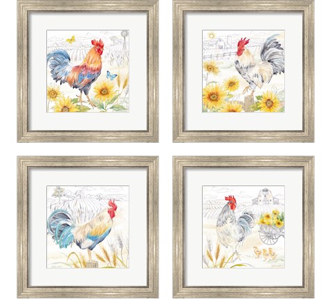 Good Morning Sunshine 4 Piece Framed Art Print Set by Cynthia Coulter