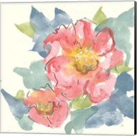 Framed 'Peony in the Pink II' border=